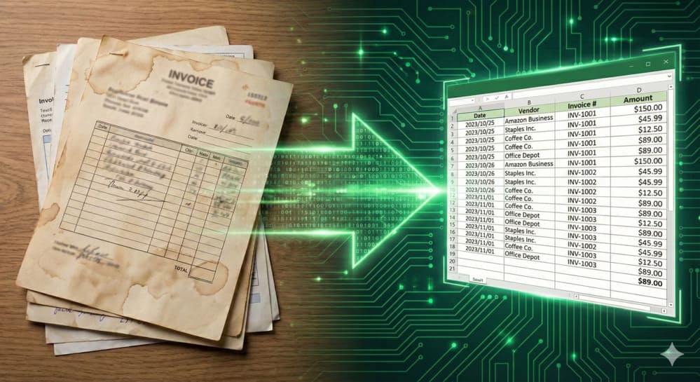 Invoice to Excel Conversion Demo
